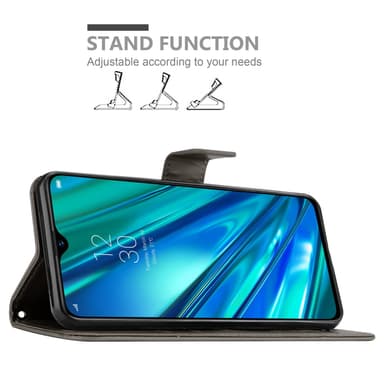 Realme 5 PRO / Realme Q Plånboksfodral Skal (Grå)