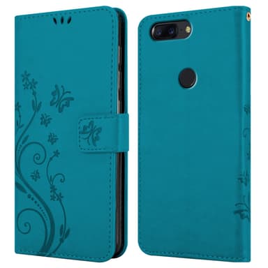 OnePlus 5T Plånboksfodral Skal (Blå)