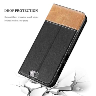 HTC ONE A9 Skal Fodral Case (Svart)
