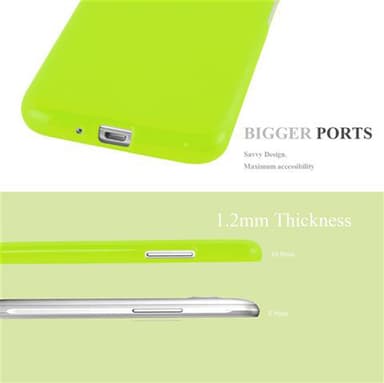 Samsung Galaxy J1 2015 Skal Fodral Case (Grön)