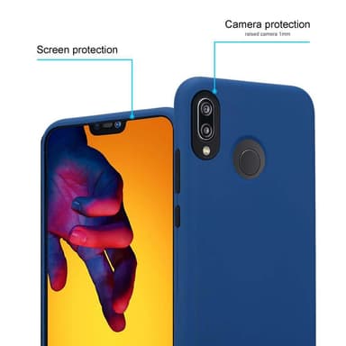 Huawei P20 LITE 2018 / NOVA 3E Skal Fodral Case (Blå)