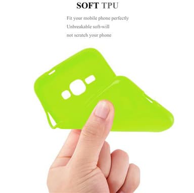 Samsung Galaxy J1 2015 Skal Fodral Case (Grön)