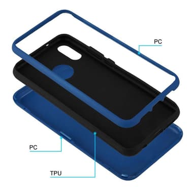Huawei P20 LITE 2018 / NOVA 3E Skal Fodral Case (Blå)