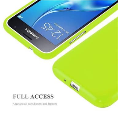 Samsung Galaxy J1 2015 Skal Fodral Case (Grön)