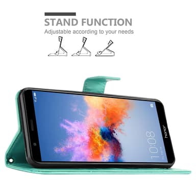 Honor 7X Plånboksfodral Skal (Turkos)