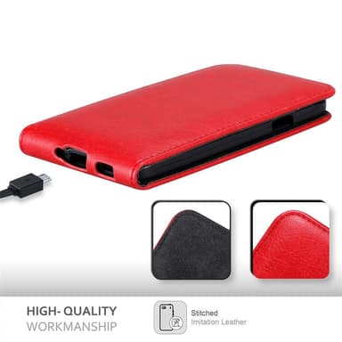 Samsung Galaxy ALPHA Flipfodral Skal (Röd)