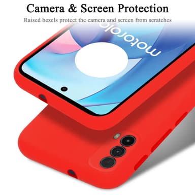 Motorola MOTO E20 / E30 / E40 Skal Fodral Case (Röd)
