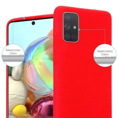 Skal Samsung Galaxy A71 4G Fodral Case (Röd)