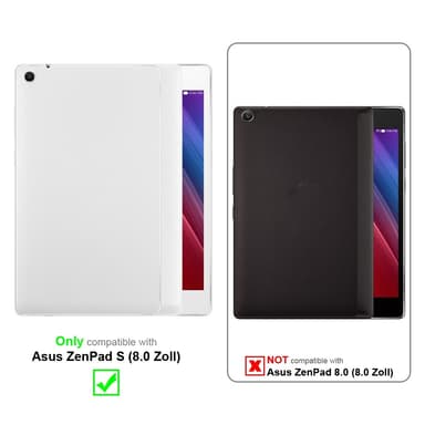 Asus ZenPad S (8.0 tum) Skal Fodral Case (Svart)
