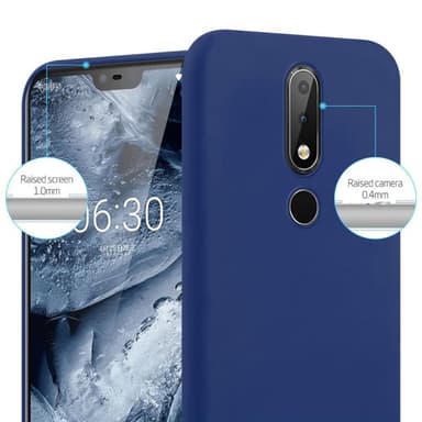 Skal Nokia 6.1 PLUS / X6 Fodral Case (Blå)