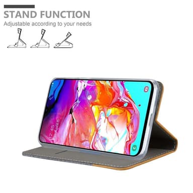 Samsung Galaxy A70 / A70s Plånboksfodral Skal (Grå)