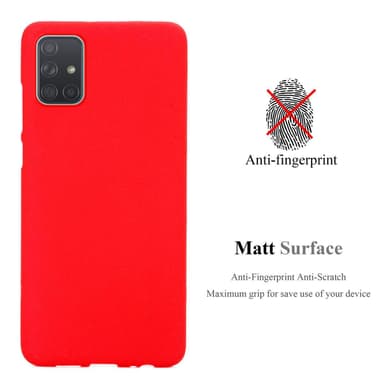 Skal Samsung Galaxy A71 4G Fodral Case (Röd)