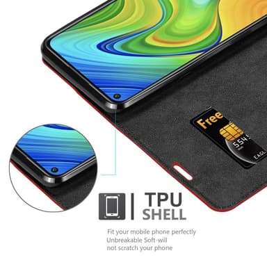 Xiaomi RedMi 10X 4G Skal Fodral Case (Röd)
