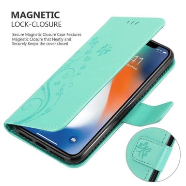 iPhone XS MAX Plånboksfodral Skal (Turkos)