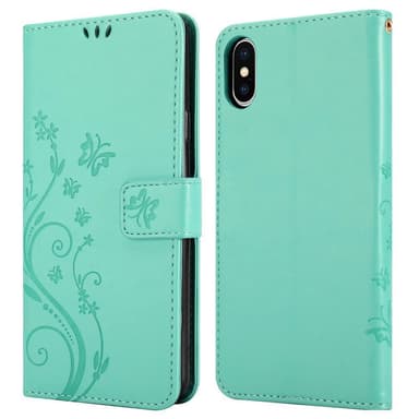 iPhone XS MAX Plånboksfodral Skal (Turkos)