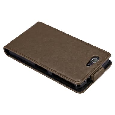 Sony Xperia Z3 COMPACT Flipfodral Skal (Brun)