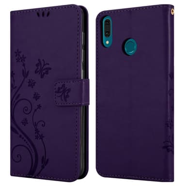 Huawei Y9 2019 Plånboksfodral Skal (Lila)
