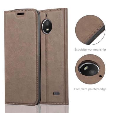 Motorola MOTO E4 Skal Fodral Case (Brun)