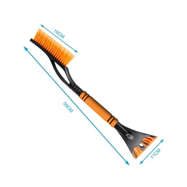 2-i-1 Isskrapa Snöborste (Orange - Svart)