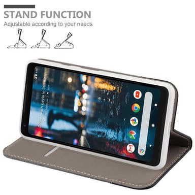 Google PIXEL 2 XL Plånboksfodral Skal (Grå)
