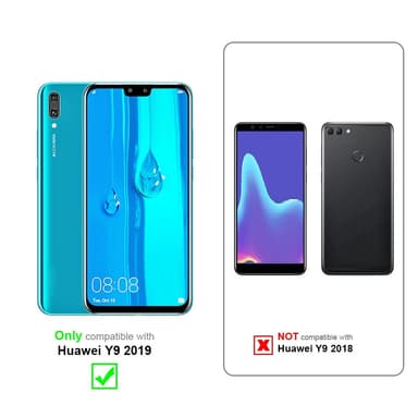 Huawei Y9 2019 Plånboksfodral Skal (Turkos)