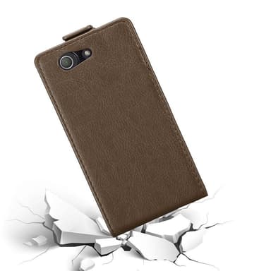 Sony Xperia Z3 COMPACT Flipfodral Skal (Brun)
