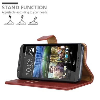 HTC Desire 820 Plånboksfodral Skal (Röd)