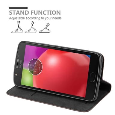 Motorola MOTO E4 Skal Fodral Case (Brun)