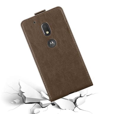 Motorola MOTO G4 PLAY Flipfodral Skal (Brun)