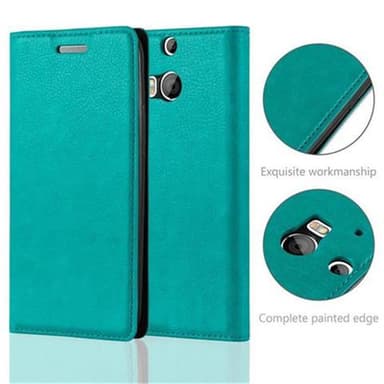 HTC ONE M8 Skal Fodral Case (Turkos)