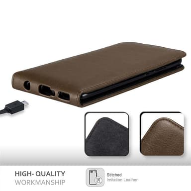 Huawei P10 PLUS Flipfodral Skal (Brun)