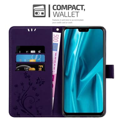 Huawei Y9 2019 Plånboksfodral Skal (Lila)