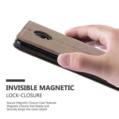 Motorola MOTO E4 Skal Fodral Case (Brun)