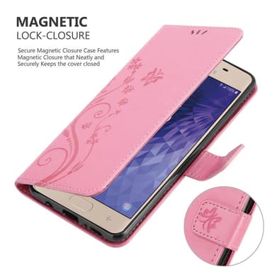 Samsung Galaxy J3 2018 Plånboksfodral Skal (Rosa)