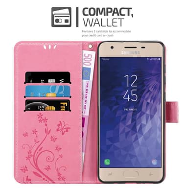 Samsung Galaxy J3 2018 Plånboksfodral Skal (Rosa)