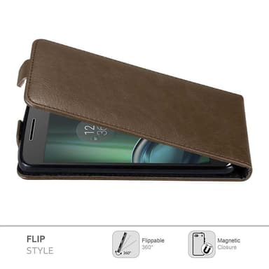 Motorola MOTO G4 PLAY Flipfodral Skal (Brun)