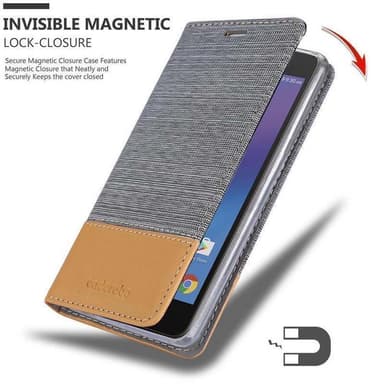 Lenovo K6 / K6 POWER Plånboksfodral Skal (Grå)