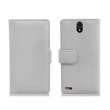 Skal Huawei ASCEND G610 Plånboksfodral (Vit)