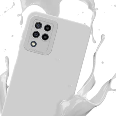 Samsung Galaxy M22 / M32 4G Skal Fodral Case (Vit)