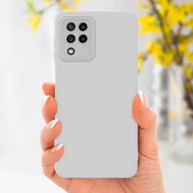 Samsung Galaxy M22 / M32 4G Skal Fodral Case (Vit)