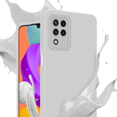 Samsung Galaxy M22 / M32 4G Skal Fodral Case (Vit)