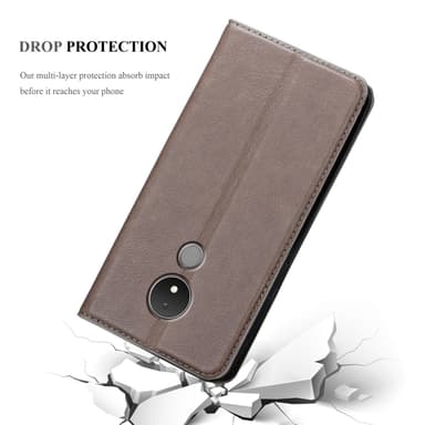 Nokia C21 Skal Fodral Case (Brun)