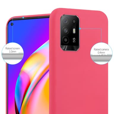 Skal Oppo A94 5G Fodral Case (Röd)