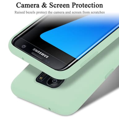 Samsung Galaxy S7 EDGE Skal Fodral Case (Grön)