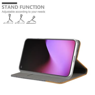 Google PIXEL 5 Plånboksfodral Skal (Grå)
