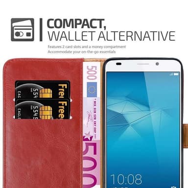 Honor 5C Plånboksfodral Skal (Röd)