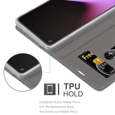 Google PIXEL 5 Plånboksfodral Skal (Grå)