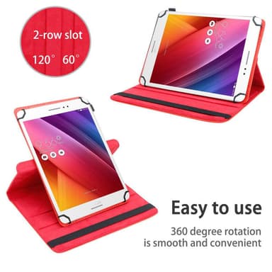 Asus ZenPad S (8.0 tum) Skal Fodral Case (Röd)
