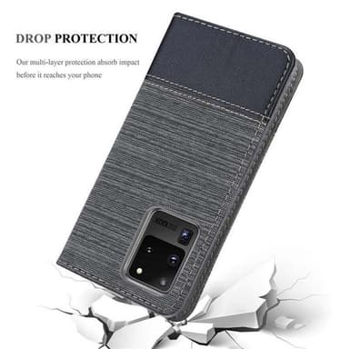 Samsung Galaxy S20 ULTRA Plånboksfodral Skal (Grå)