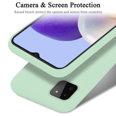 Samsung Galaxy A22 5G Skal Fodral Case (Grön)
